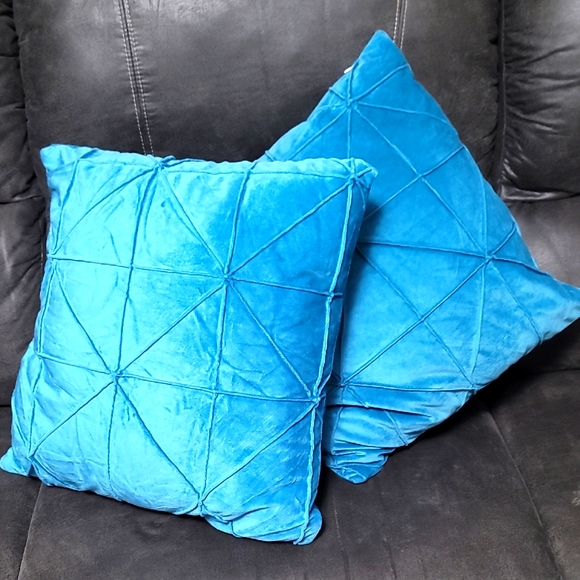 Vibrant Blue Throw Pillows - Picture 1 of 3
